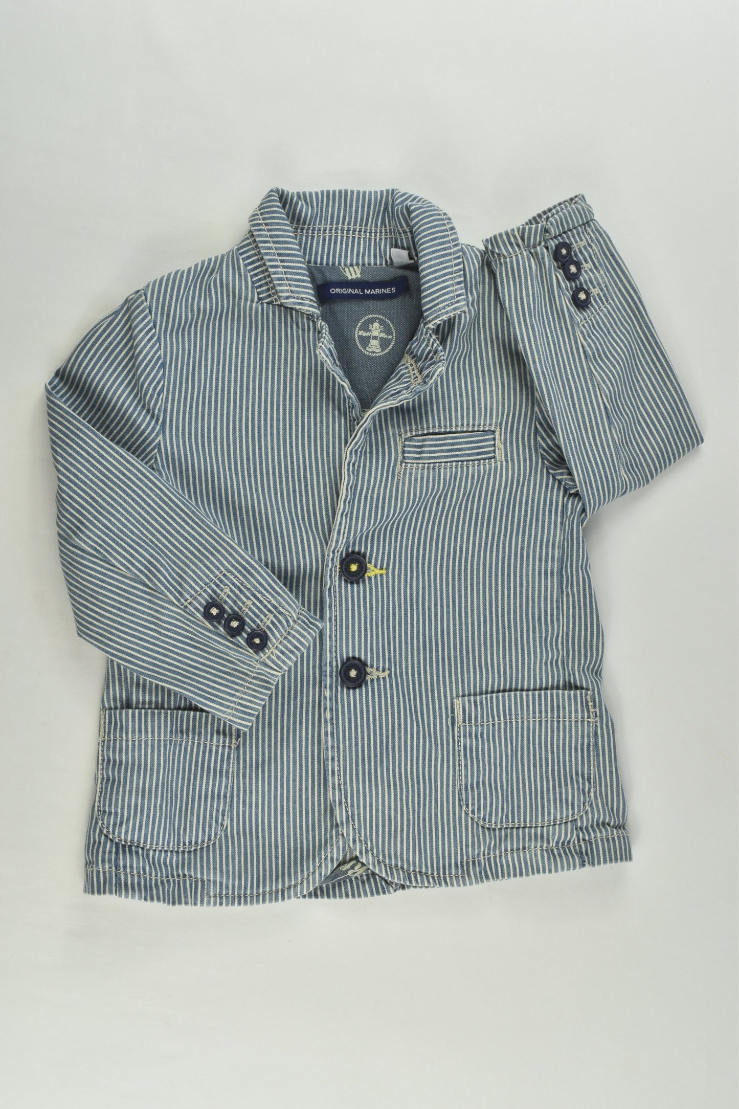 Original Marines Size 0 (9/12 months) Denim Blazer