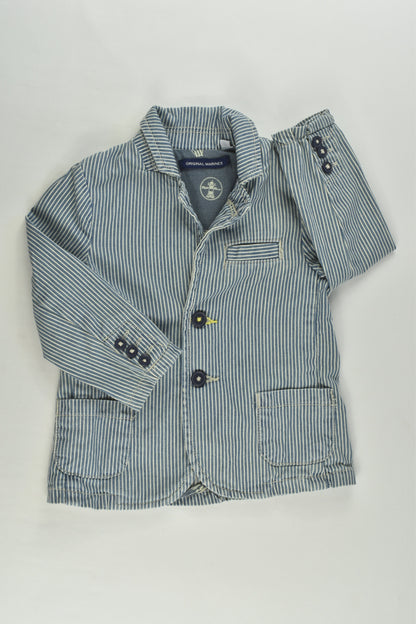 Original Marines Size 0 (9/12 months) Denim Blazer