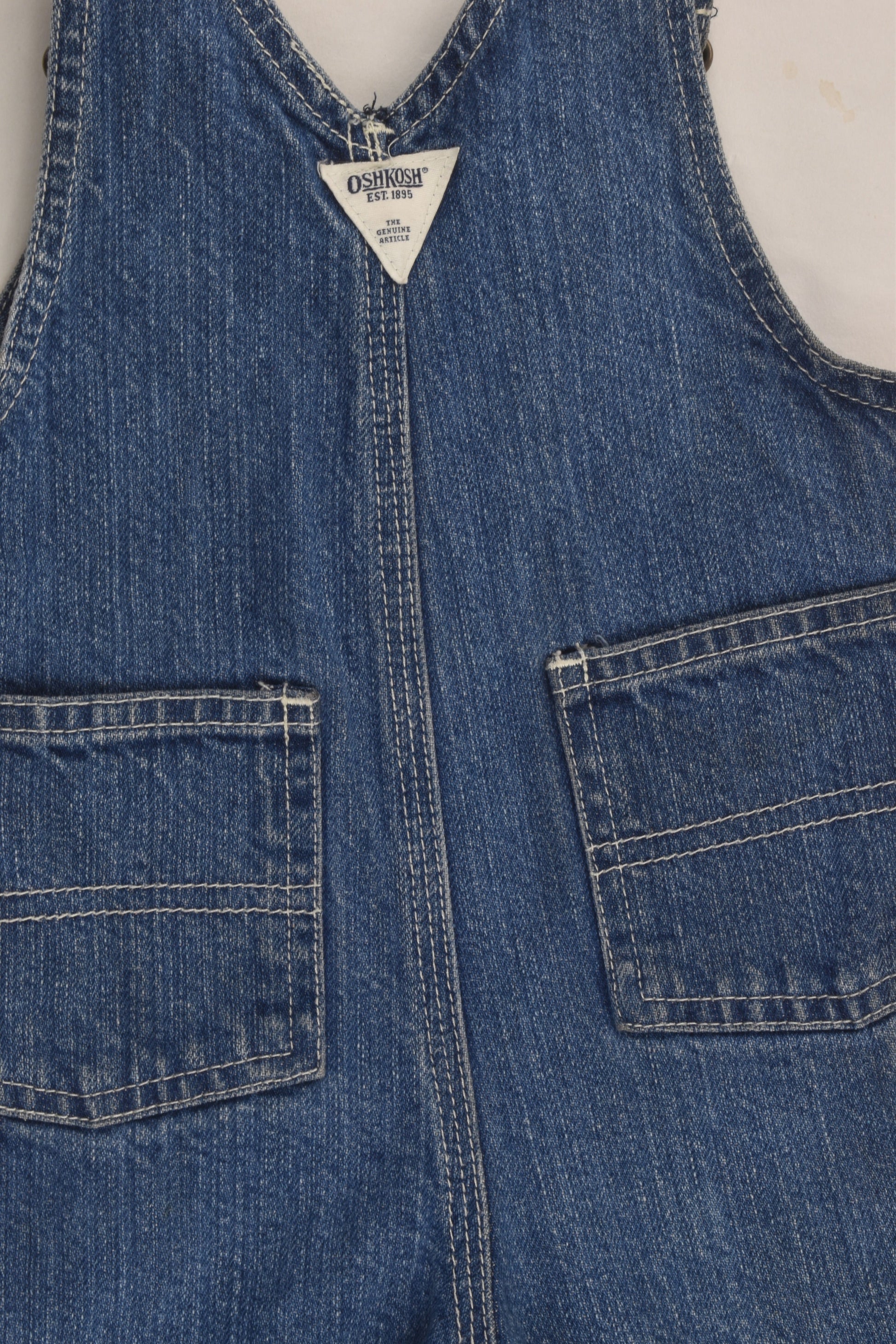 OshKosh Size 0 (12 months) Denim Overalls