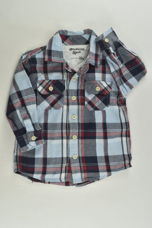 OshKosh Size 1 (18 months) Checked Shirt