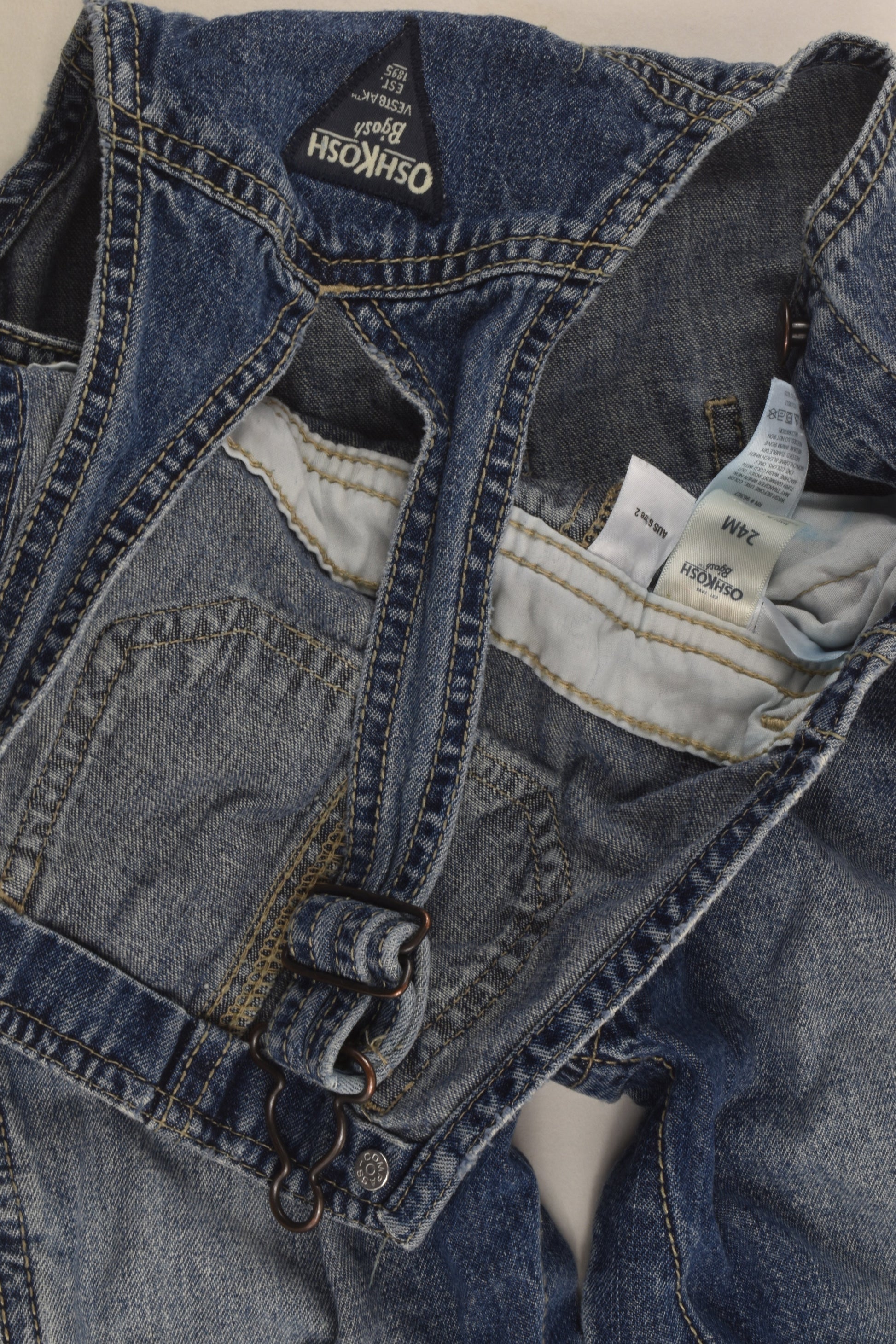 OshKosh Size 2 (24 months) Denim Overalls