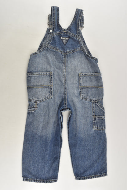OshKosh Size 2 (24 months) Denim Overalls