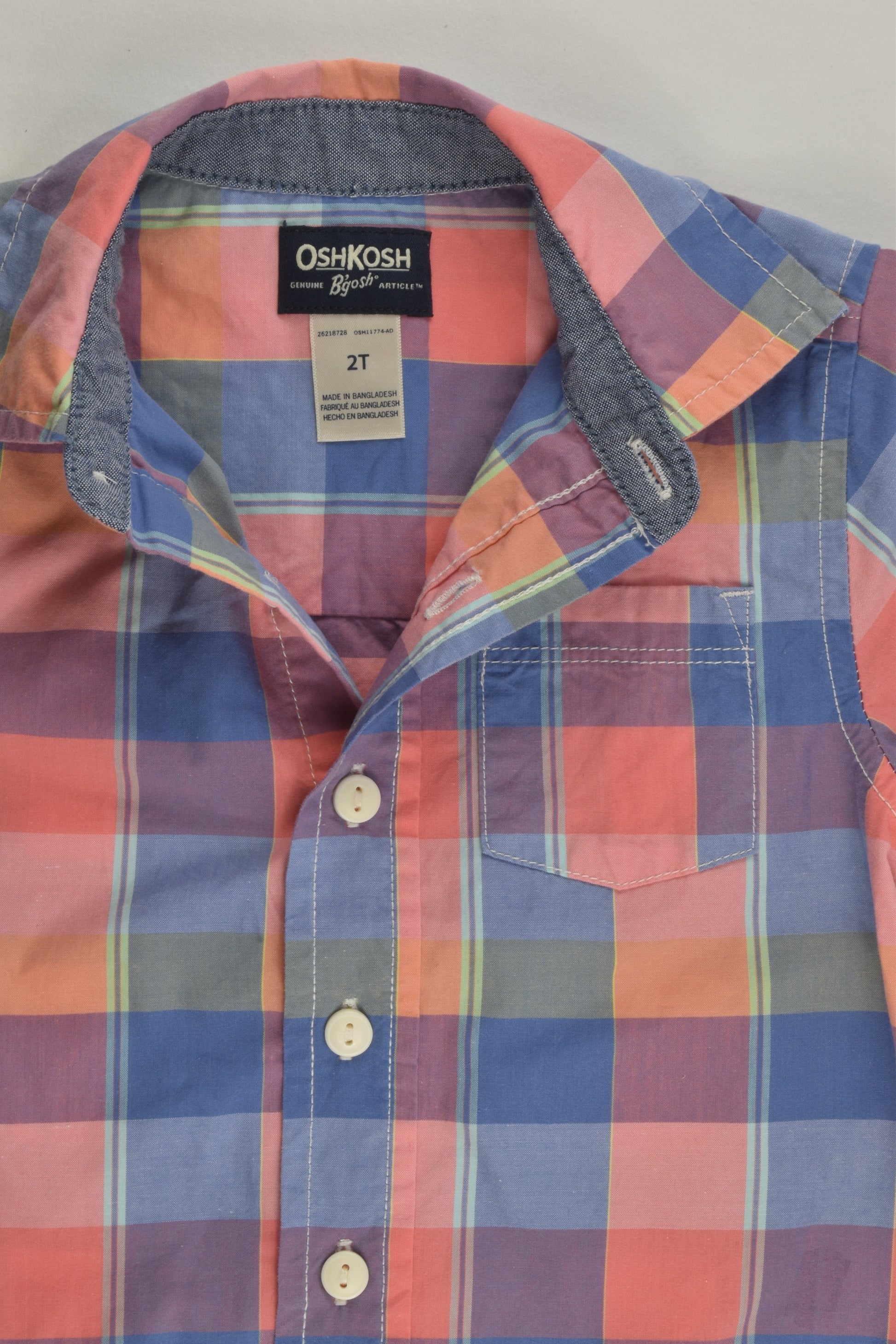 OshKosh Size 2 Checked Shirt