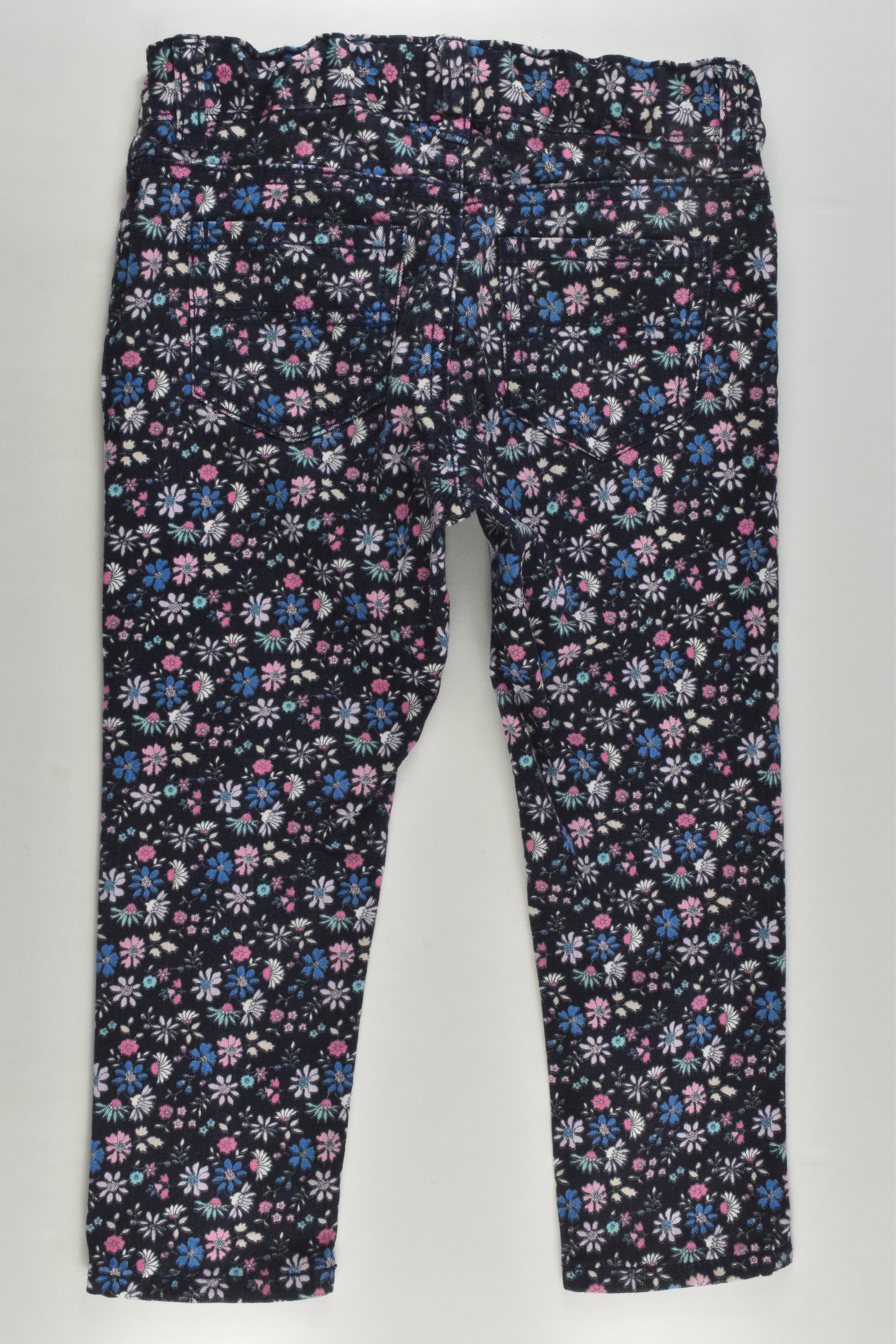 OshKosh Size 4 Stretchy Floral Denim Pants