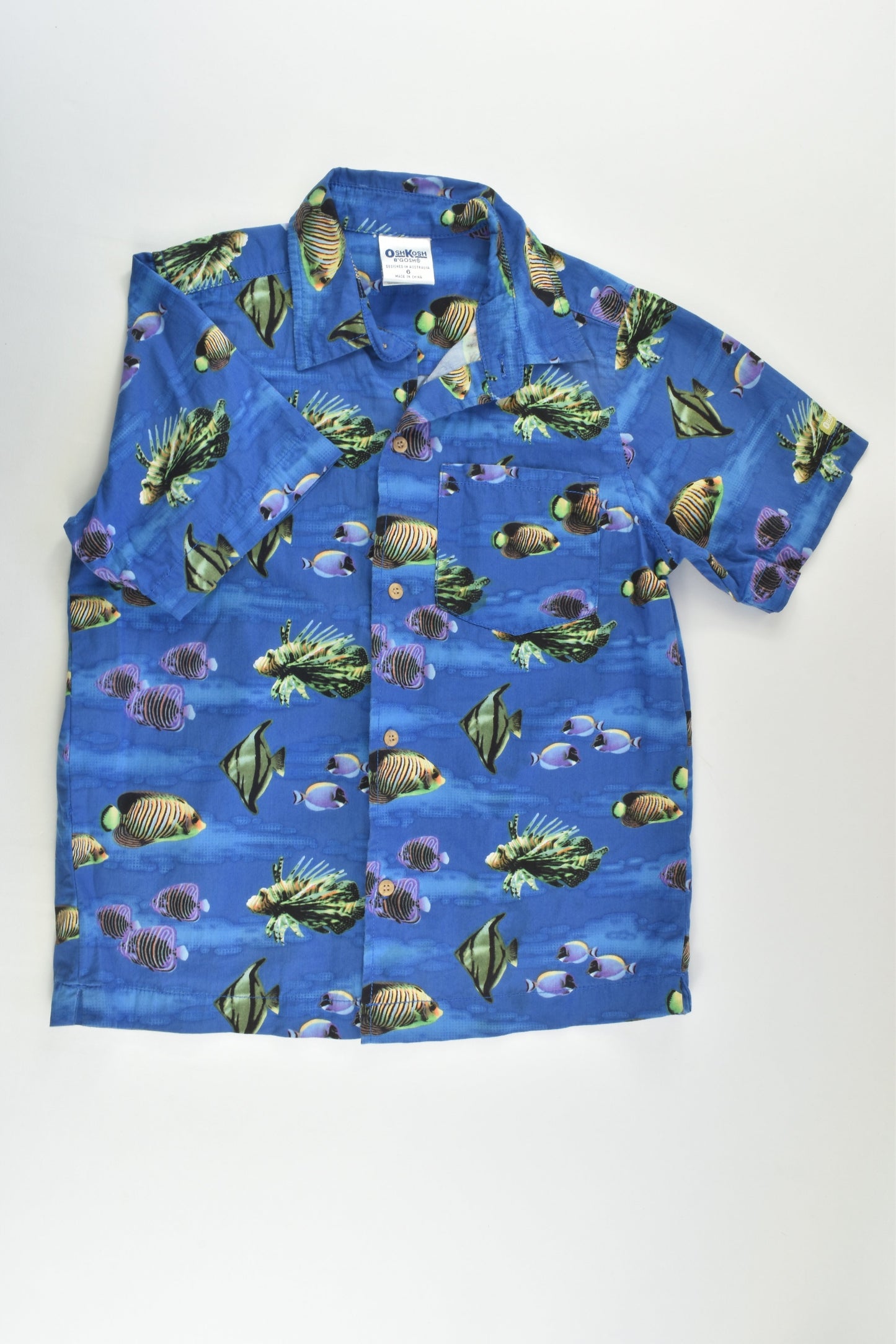 OshKosh Size 6 Fish Shirt