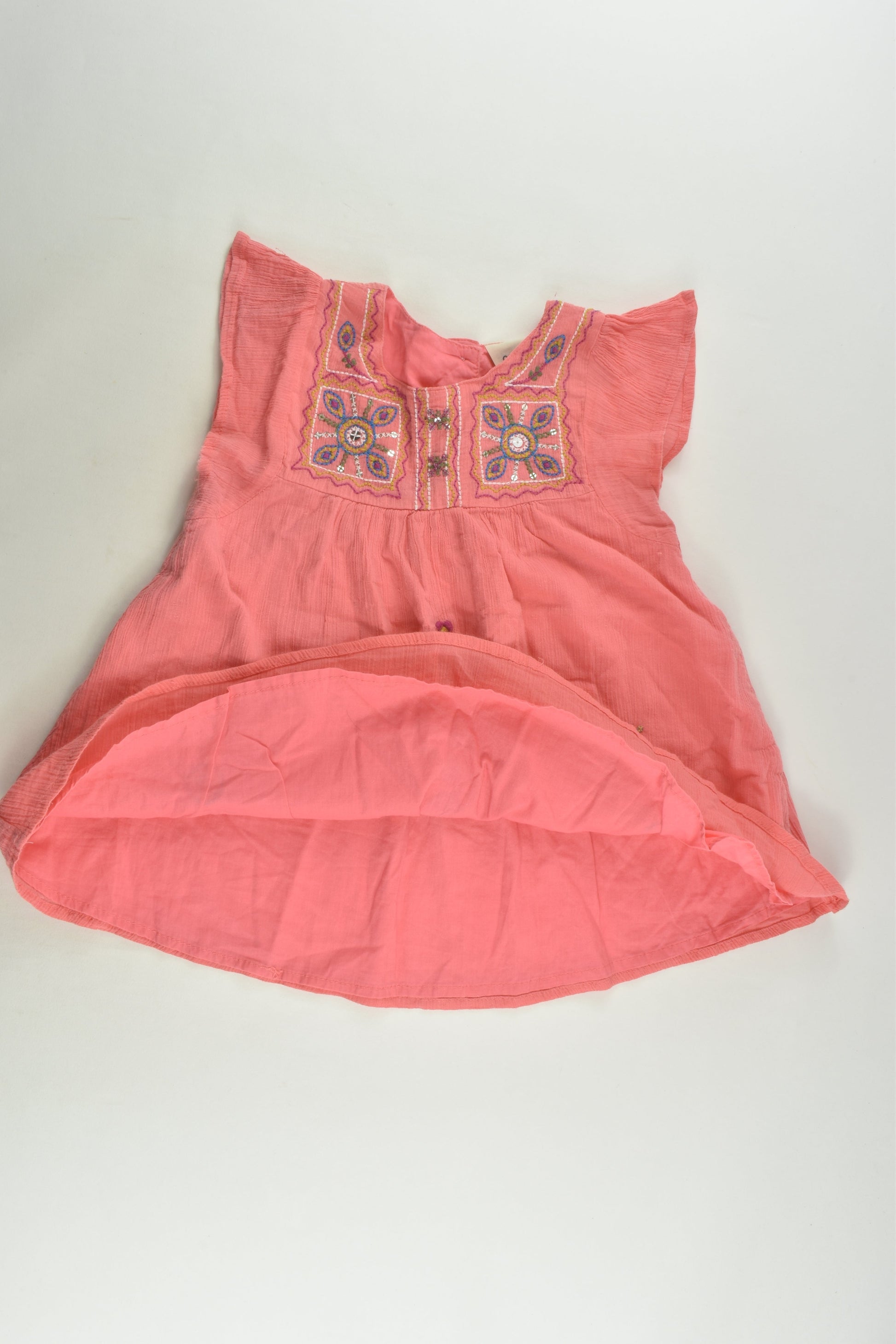 OshKosh Size 6 Lined Embroidery Muslin Blouse