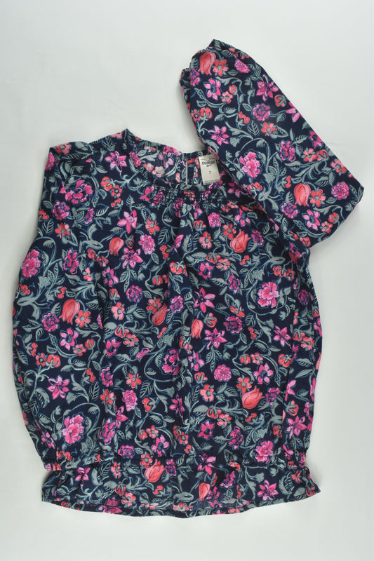 OshKosh Size 7 Floral Blouse