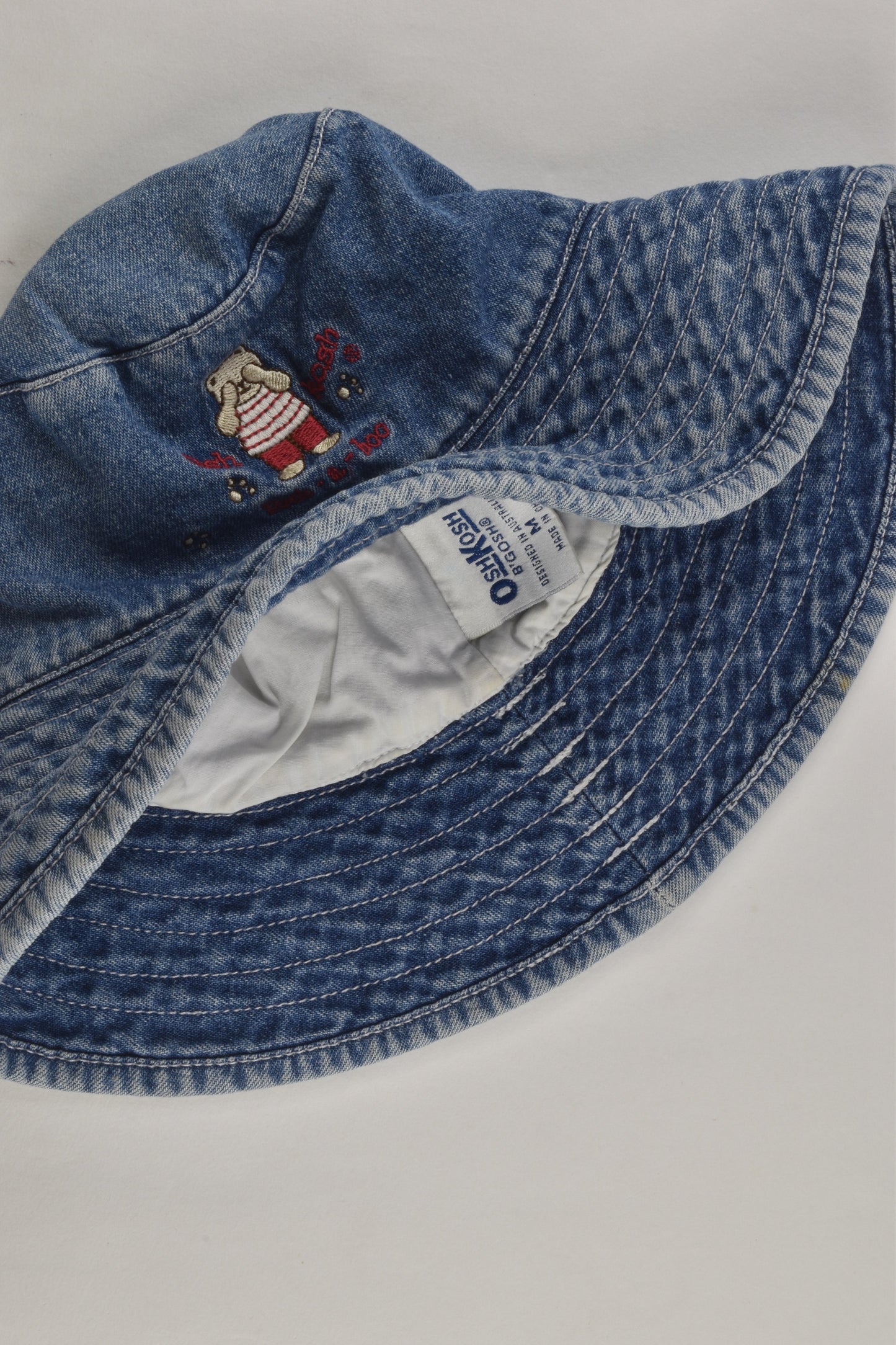 OshKosh Size approx 2-4 (M) Teddy Denim Hat