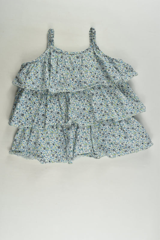 Ouch Size 2 Liberty Print Ruffle Blouse