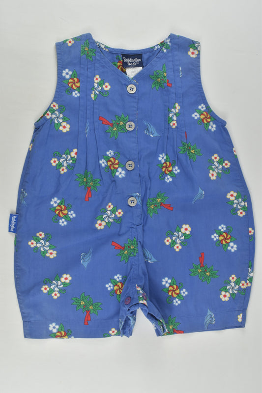 Paddington Bear Size 1 Vintage Short Overalls