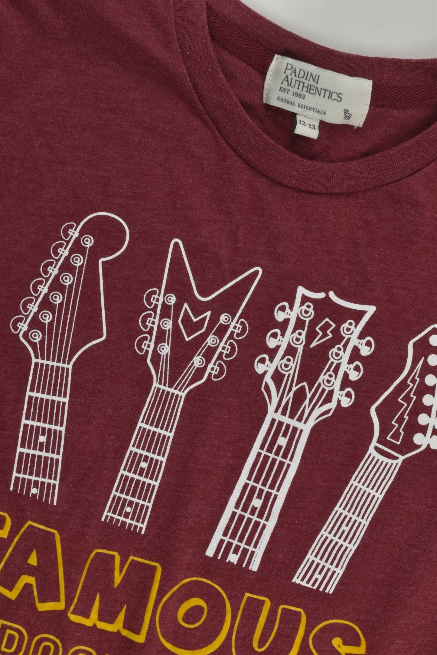 Padini Authentics Size 12-13 'Famous Rock Star' T-shirt