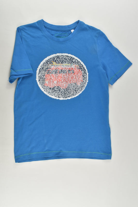 Palomino Size 8 'Surf All Day Long' Reversible Sequins T-shirt