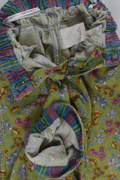 Pampolina Size 4 (104 cm) Floral Cord Pants