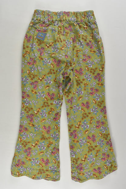 Pampolina Size 4 (104 cm) Floral Cord Pants