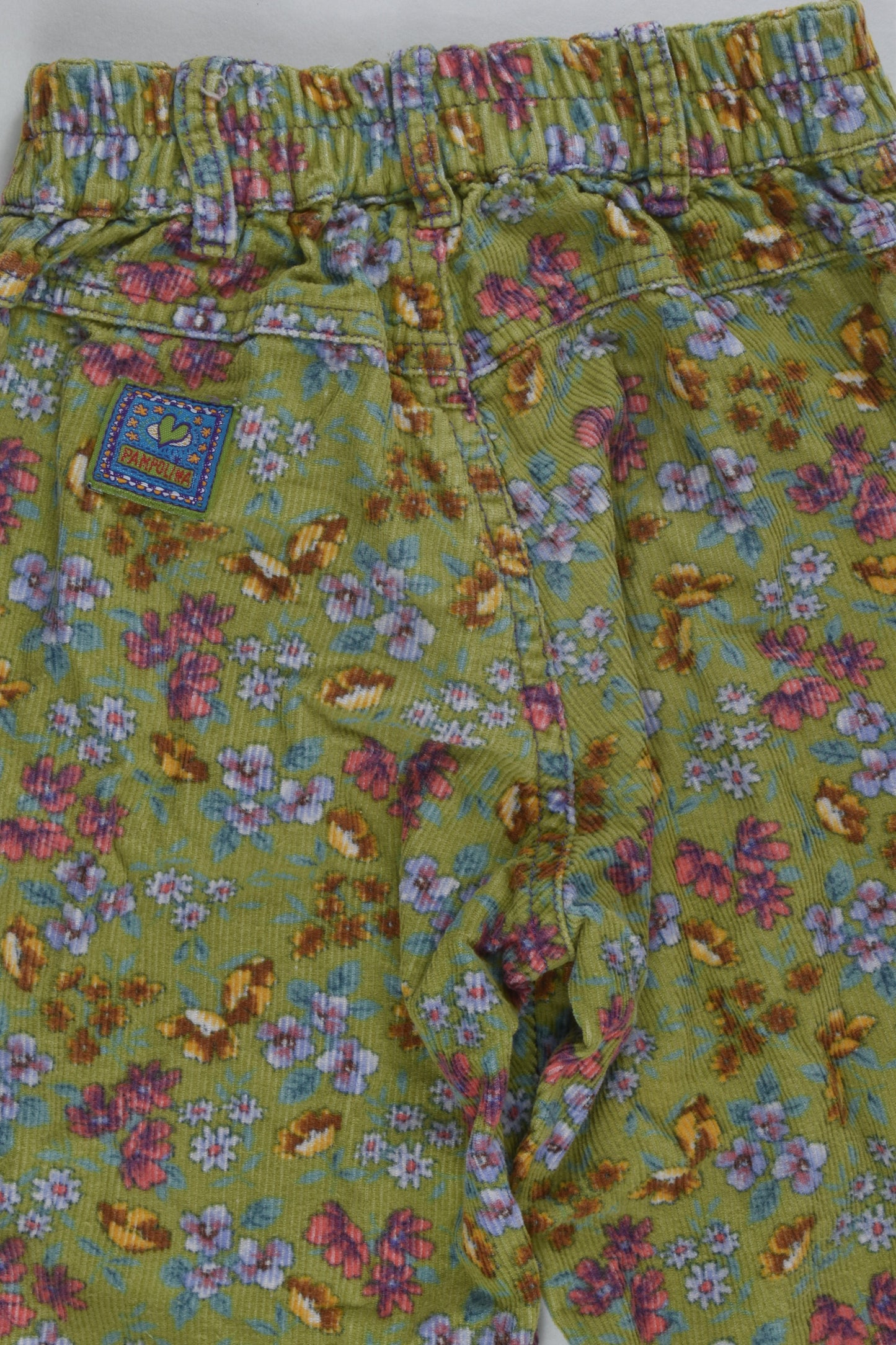 Pampolina Size 4 (104 cm) Floral Cord Pants
