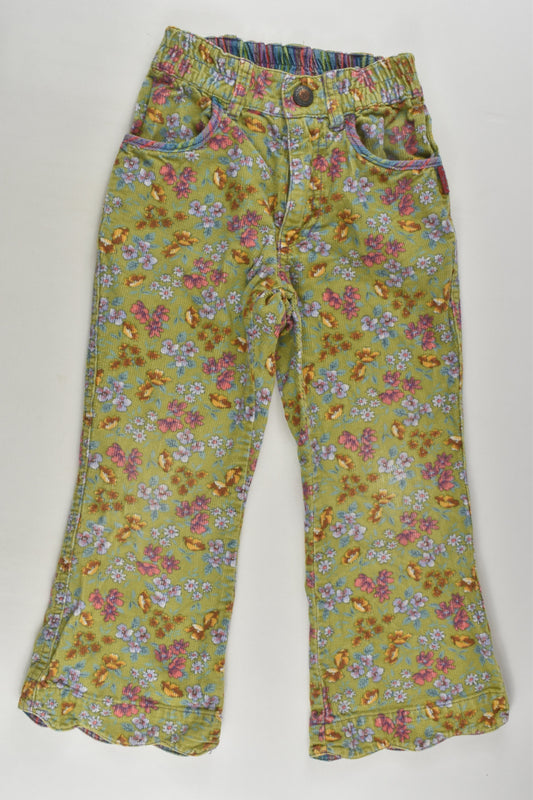 Pampolina Size 4 (104 cm) Floral Cord Pants