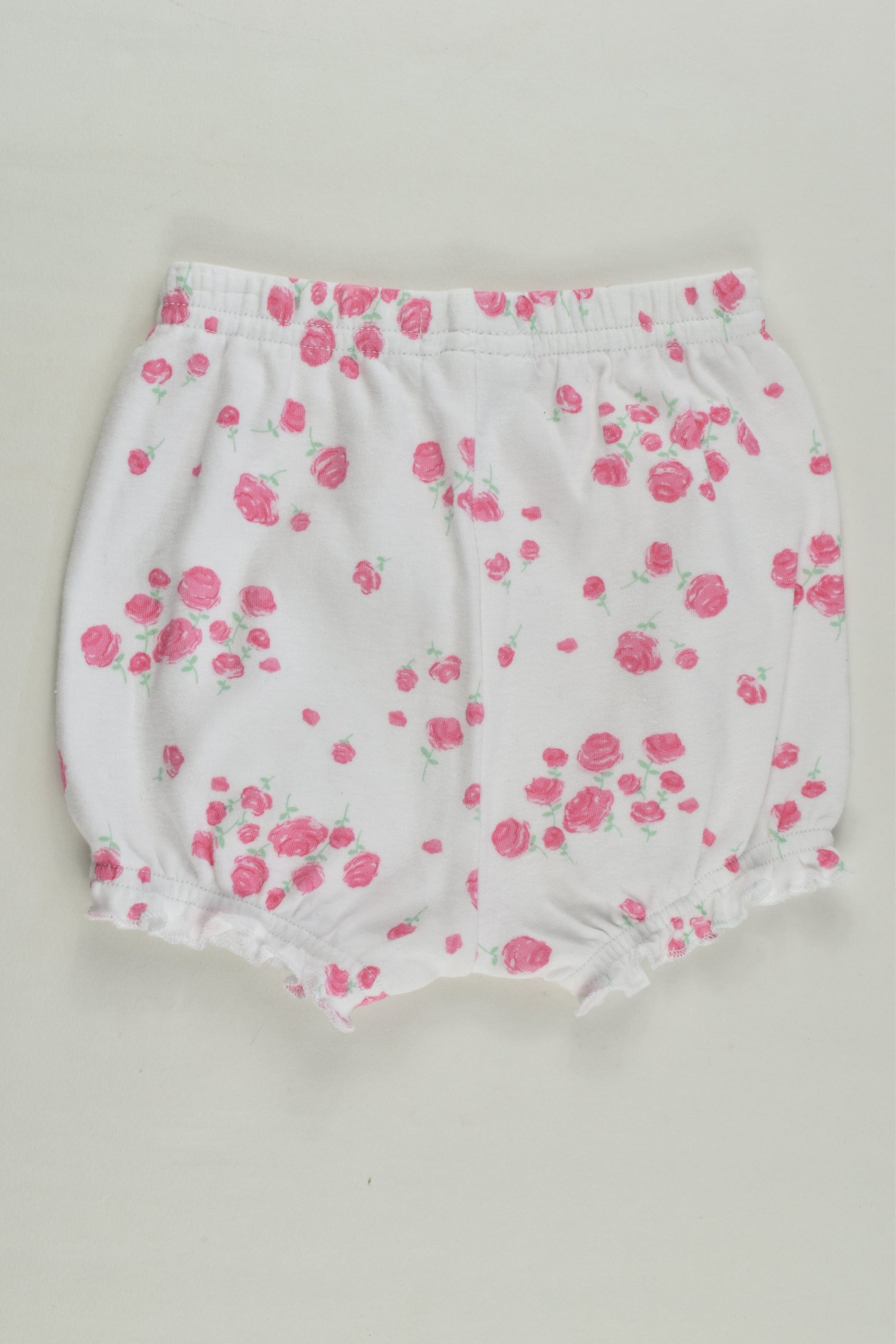 Papoose Size 00 Roses Shorts