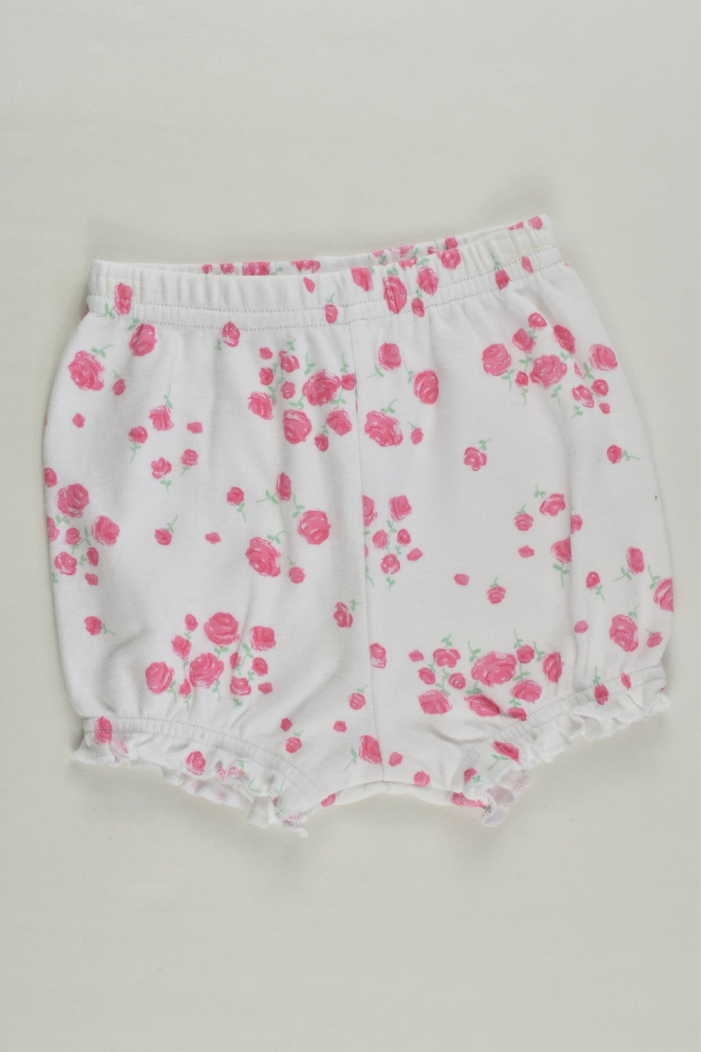 Papoose Size 00 Roses Shorts
