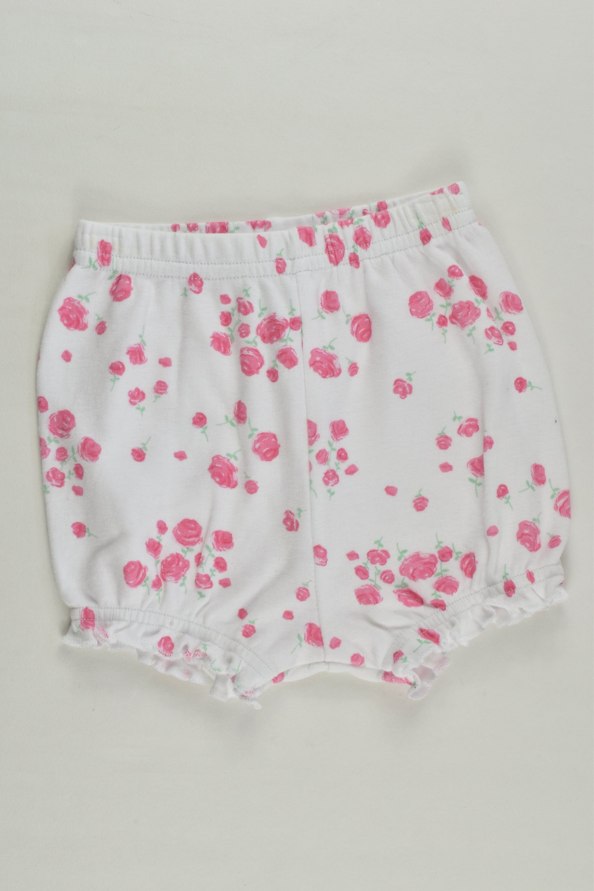Papoose Size 00 Roses Shorts