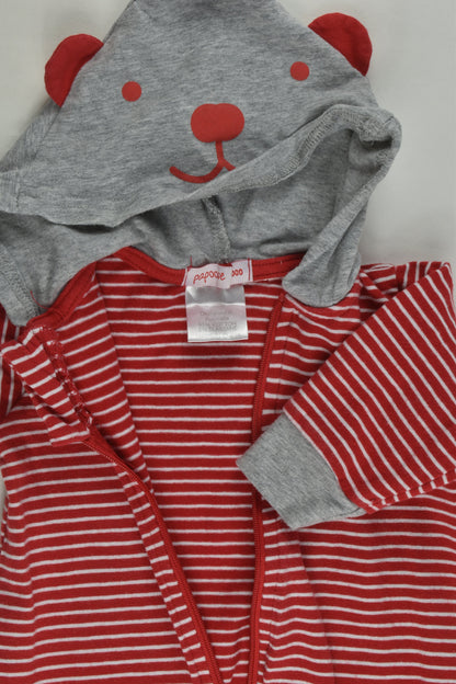 Papoose Size 000 Teddy Bear One Piece