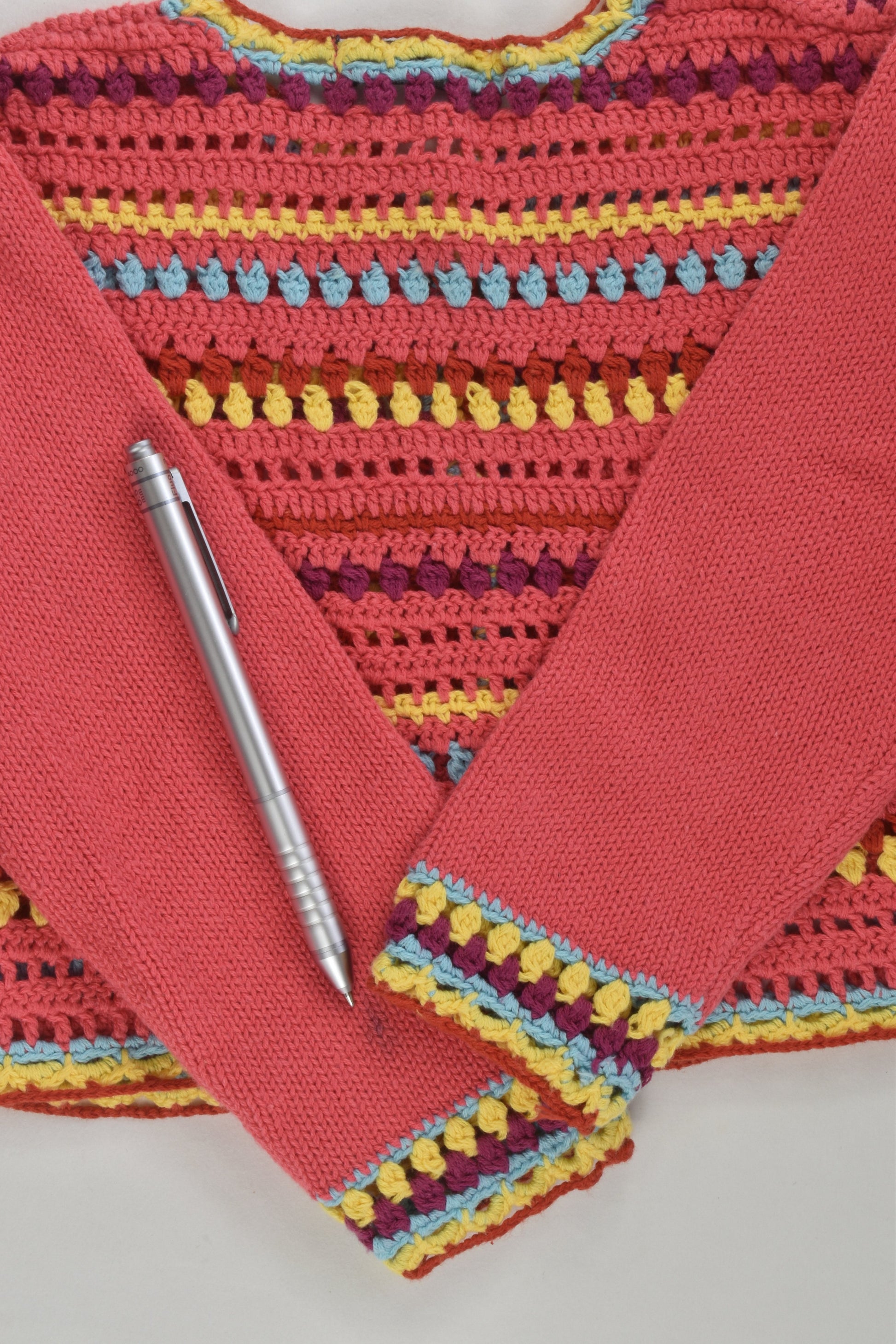 Papoose Size 2 Colourful Knit Cardigan