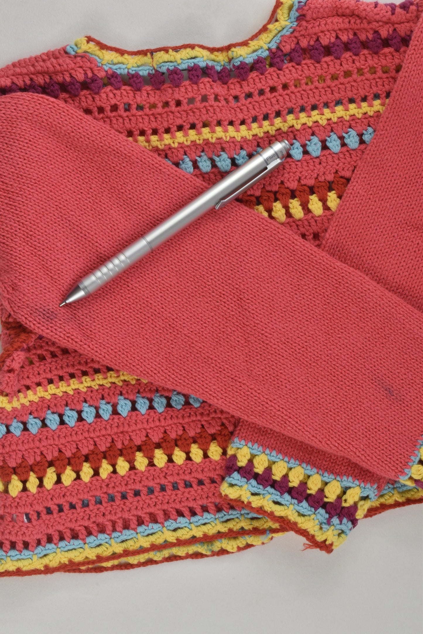 Papoose Size 2 Colourful Knit Cardigan