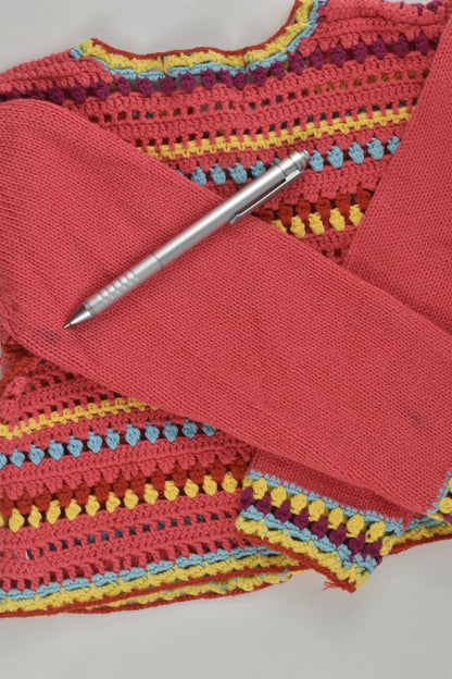 Papoose Size 2 Colourful Knit Cardigan