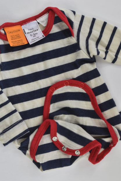 Patch Merino Size 000 (62 cm) Merino Wool Bodysuit