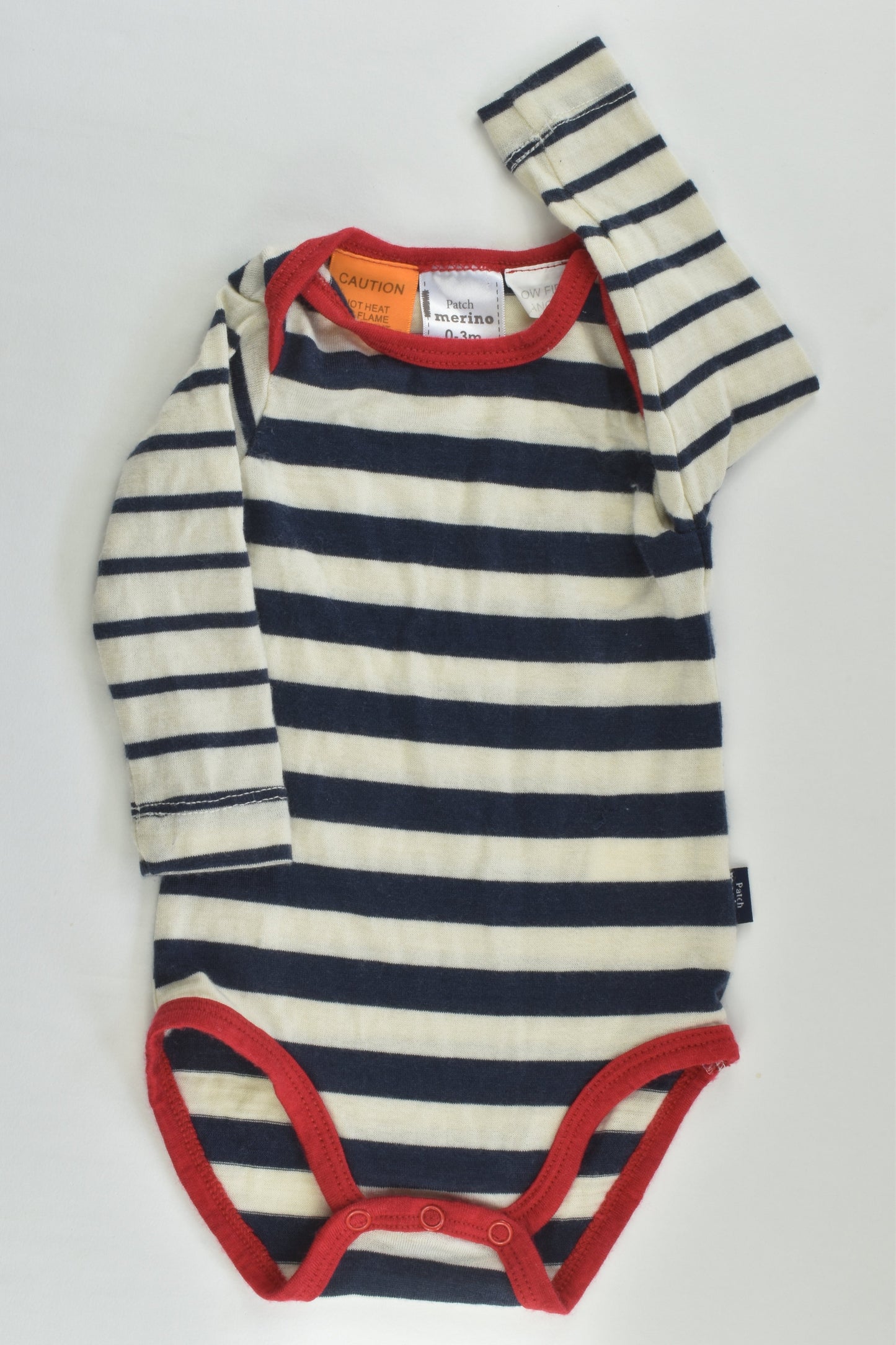 Patch Merino Size 000 (62 cm) Merino Wool Bodysuit