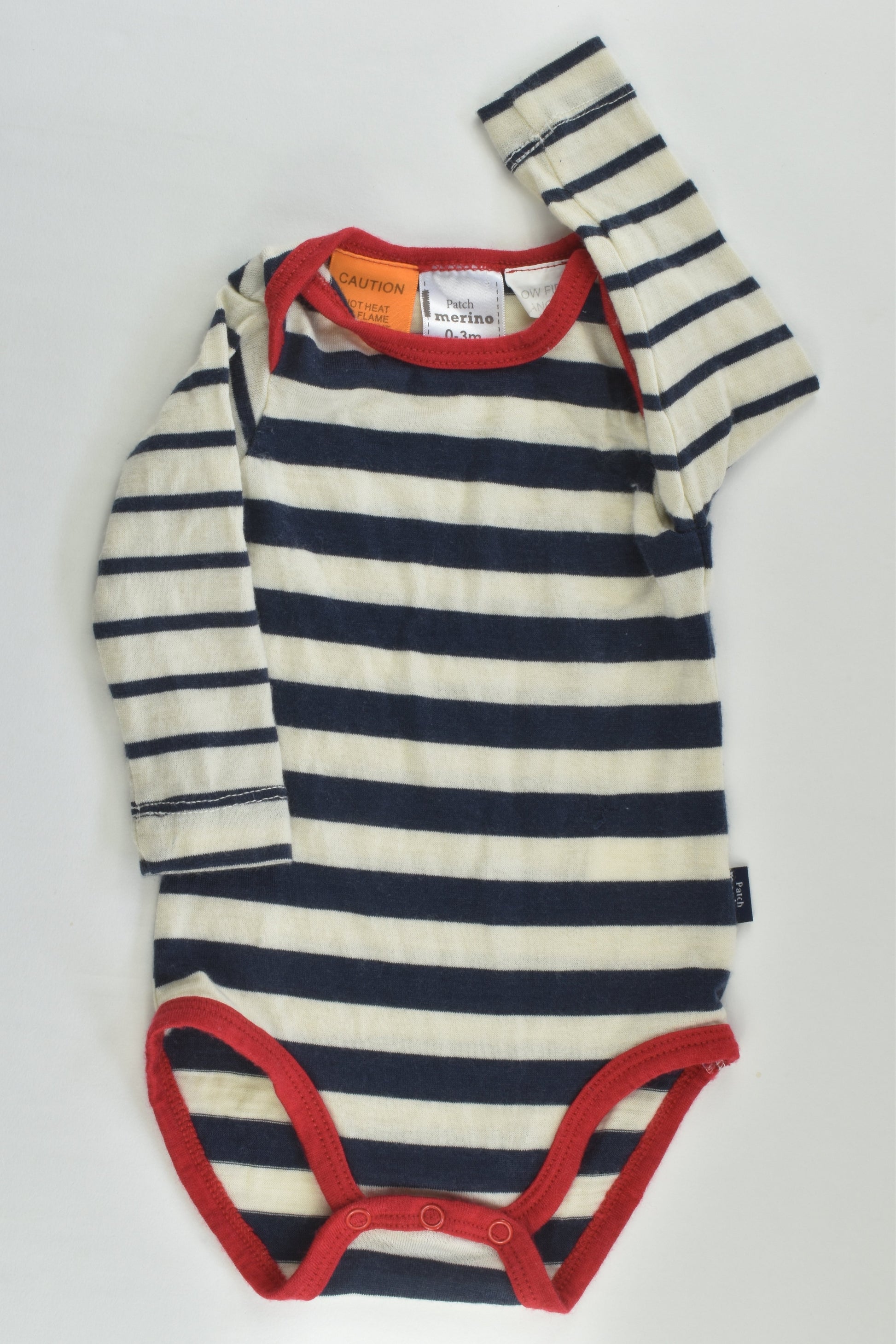Patch Merino Size 000 (62 cm) Merino Wool Bodysuit