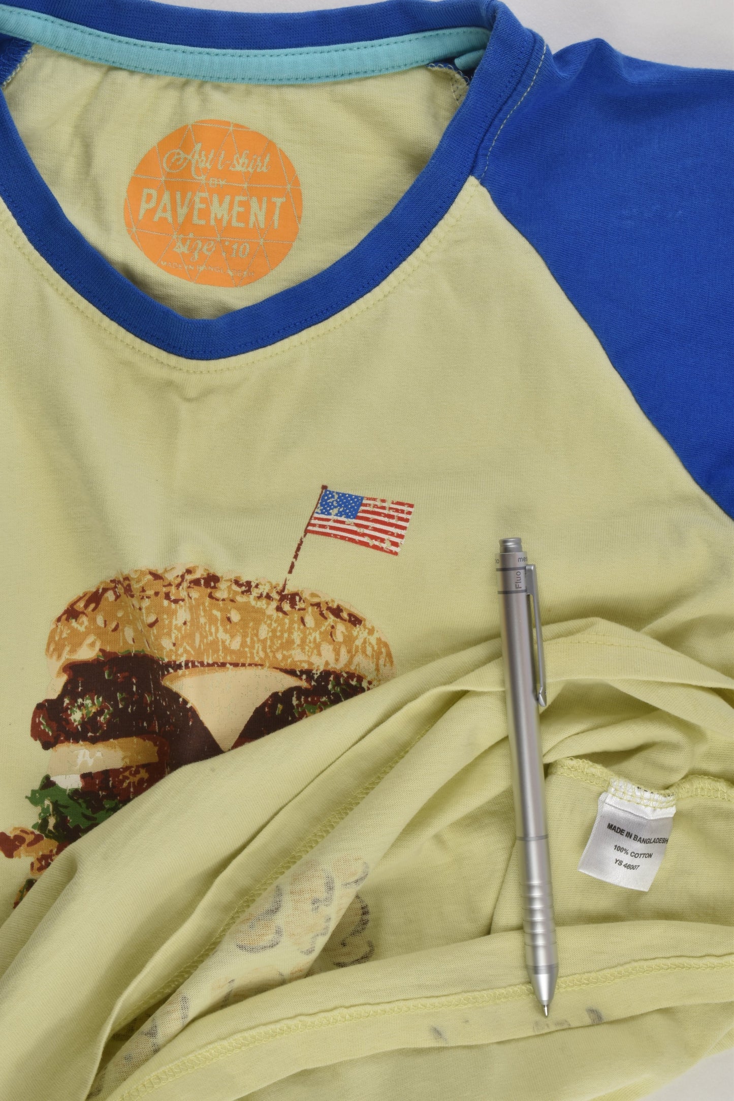 Pavement Size 10 Hamburger T-shirt