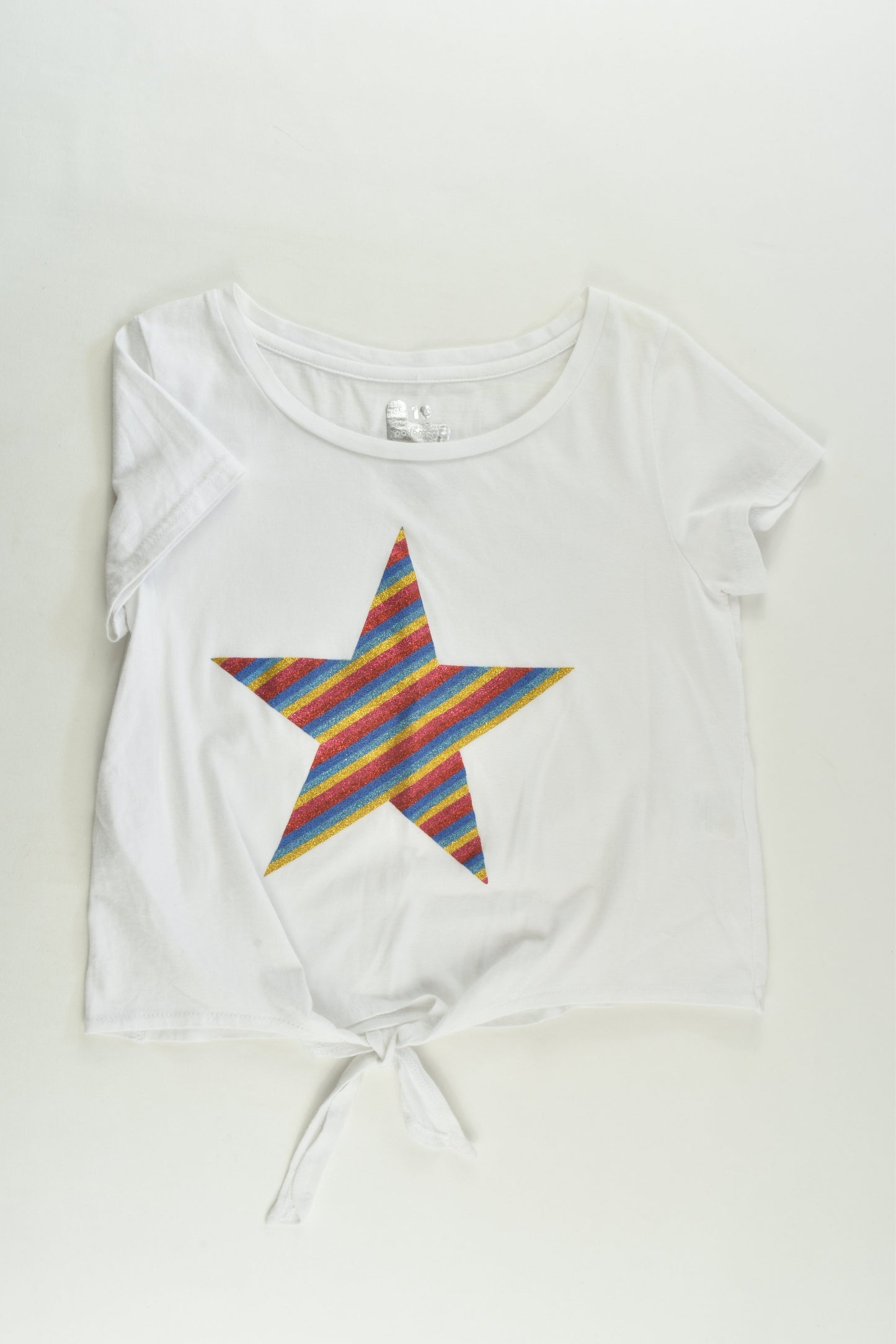 Pavement Size 10 Rainbow Star Tie-front T-shirt
