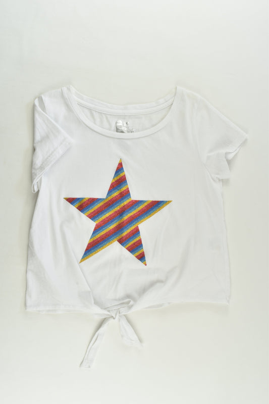Pavement Size 10 Rainbow Star Tie-front T-shirt