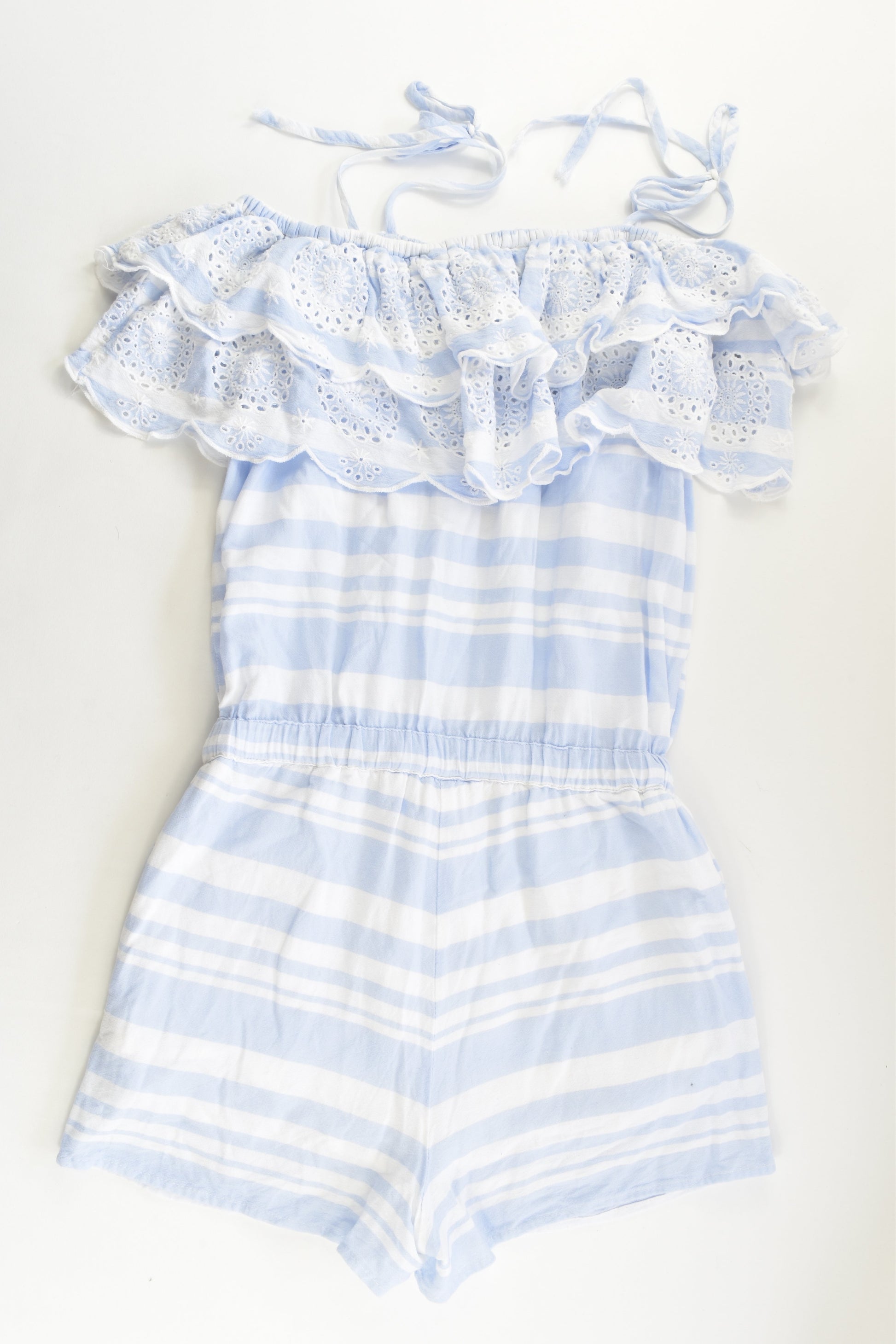 Pavement Size 10 Striped Ruffle Playsuit