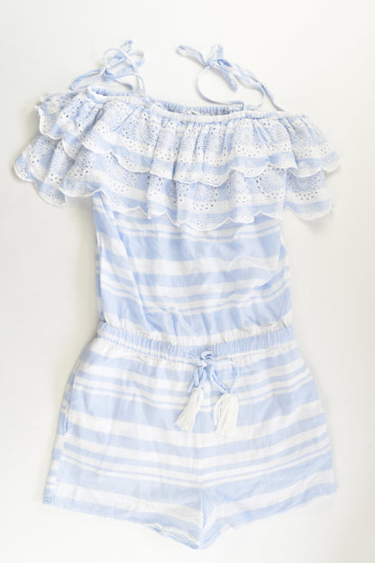 Pavement Size 10 Striped Ruffle Playsuit