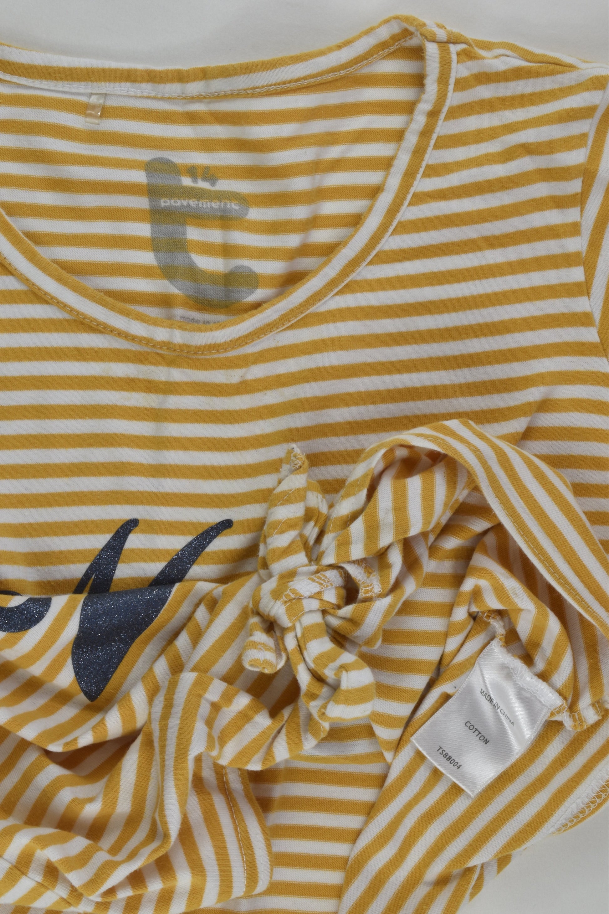 Pavement Size 14 'Merci' Tie-front T-shirt