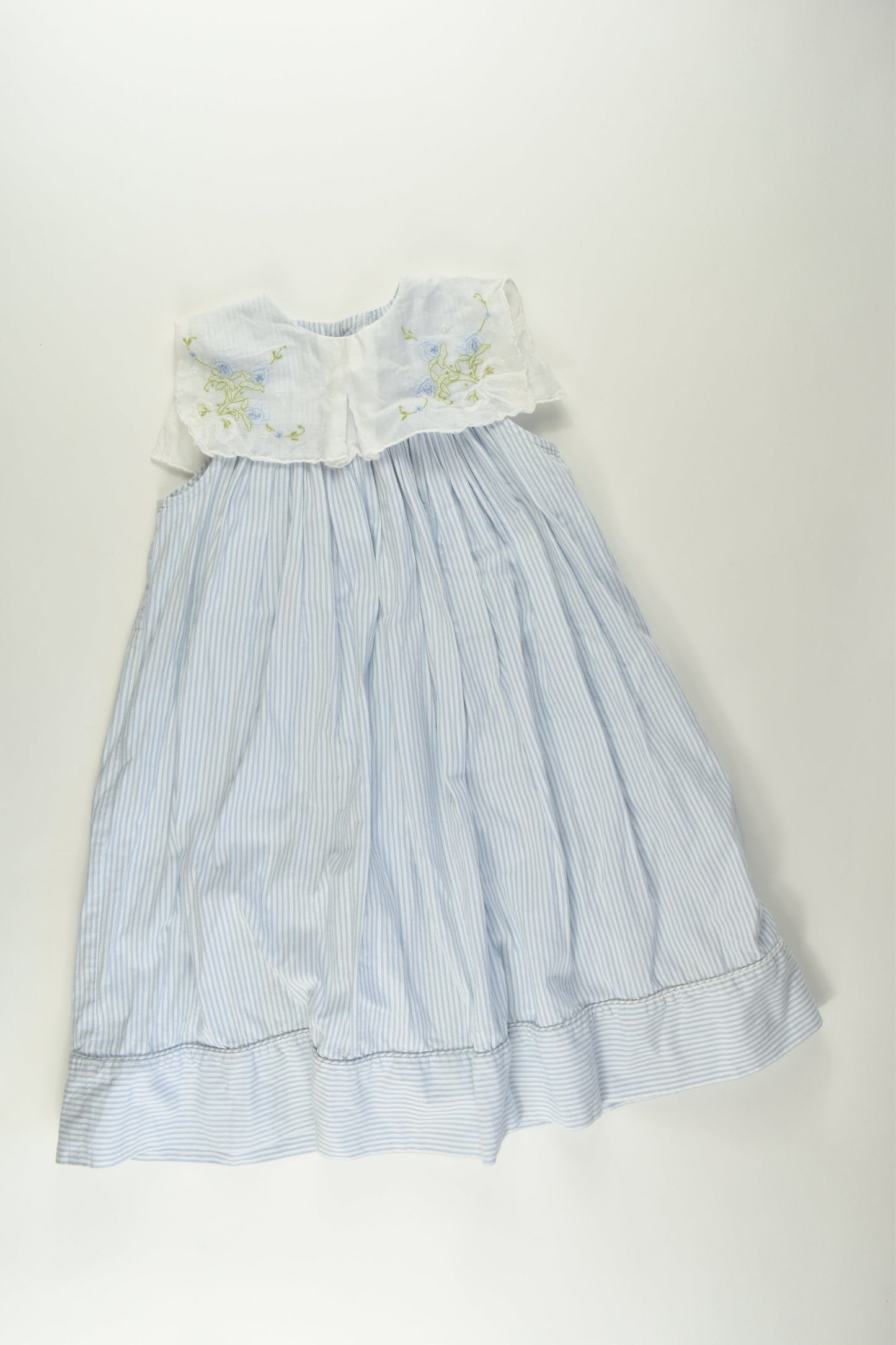 Peaches 'N Cream Size approx 5 Embroidery Collar Dress