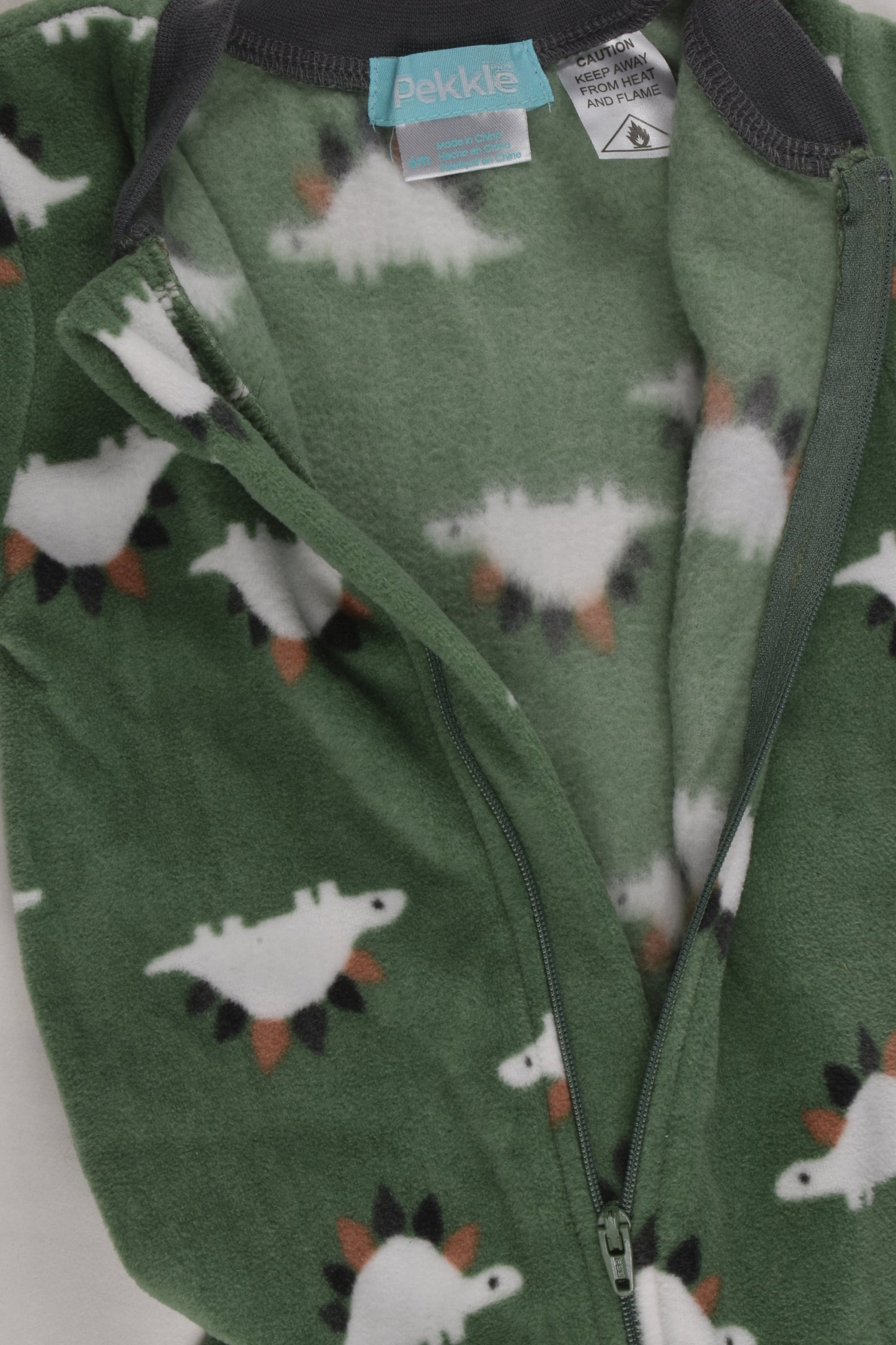 Pekkle Size 00 (6 months) Footed Fleece Romper