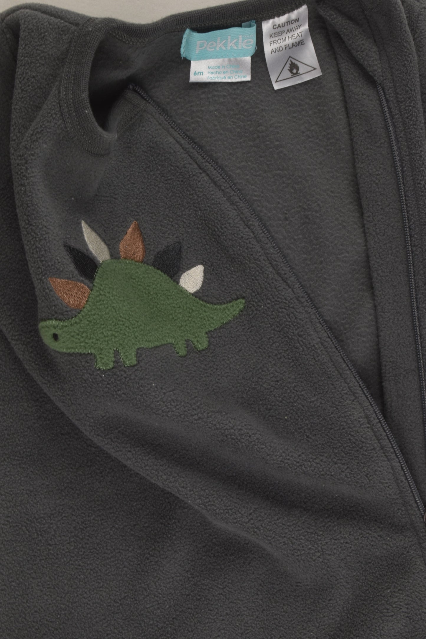 Pekkle Size 00 (6 months) Footed Fleece Romper