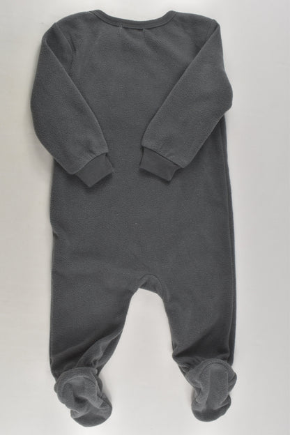 Pekkle Size 00 (6 months) Footed Fleece Romper