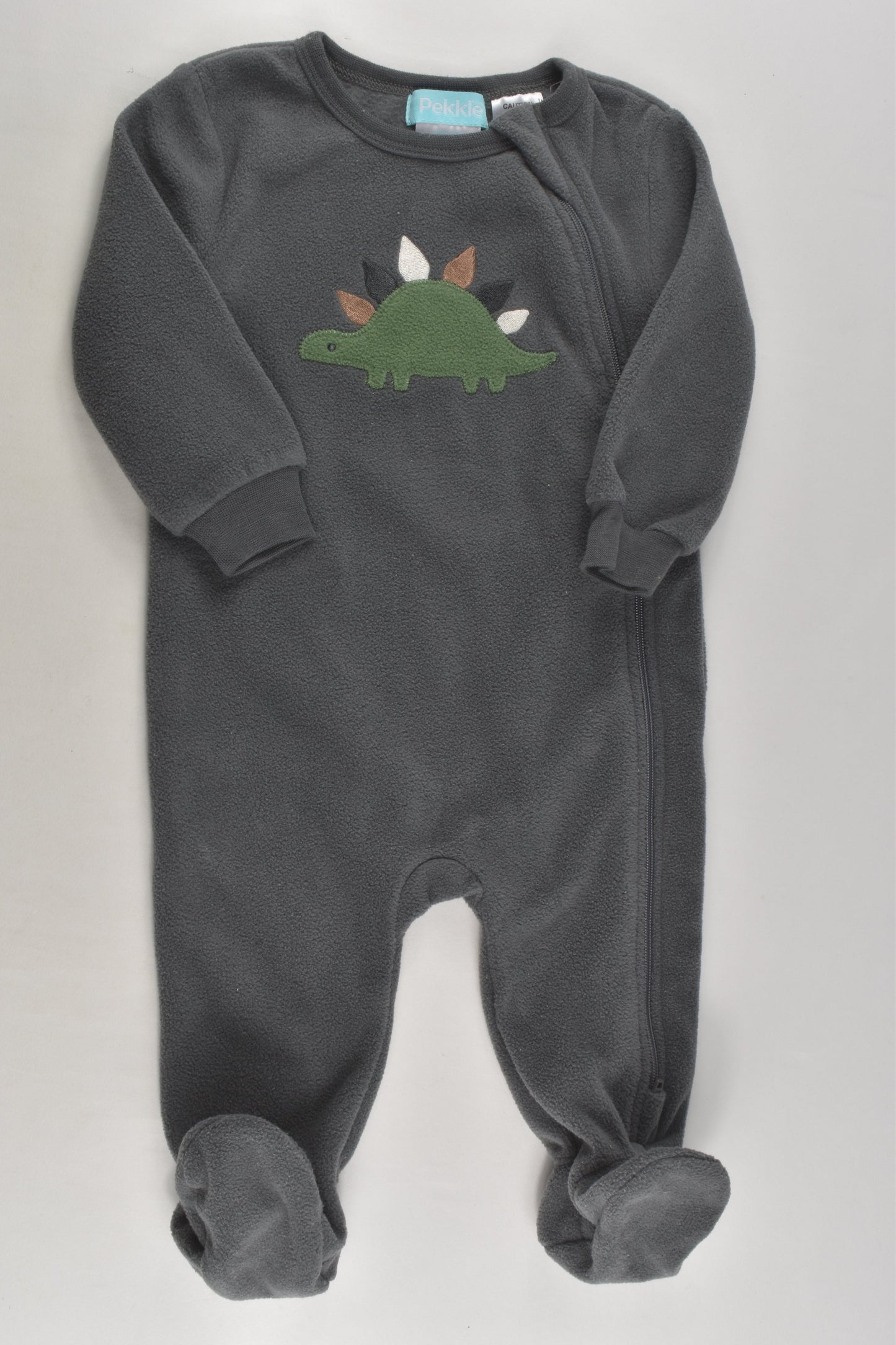 Pekkle Size 00 (6 months) Footed Fleece Romper