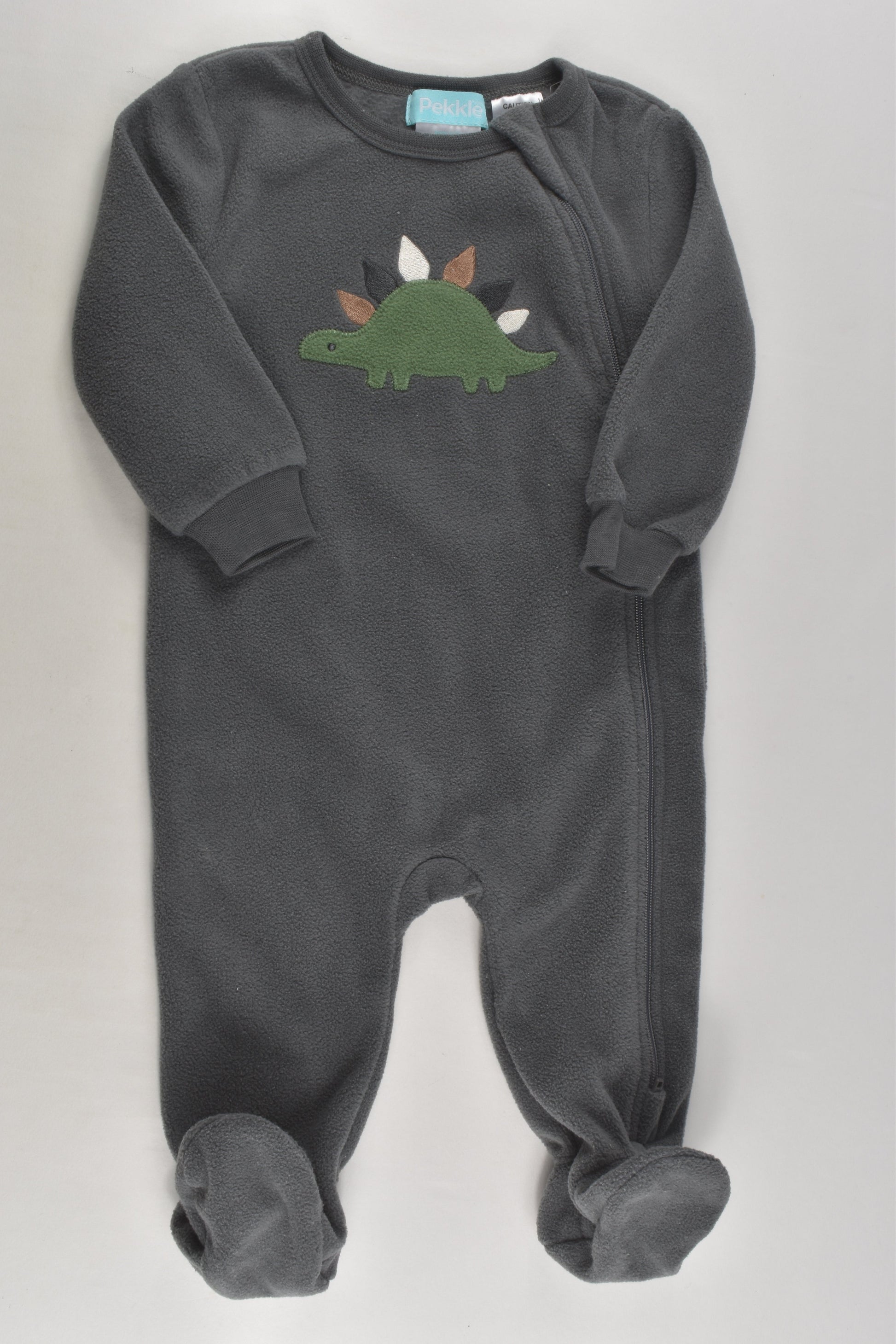 Pekkle Size 00 (6 months) Footed Fleece Romper