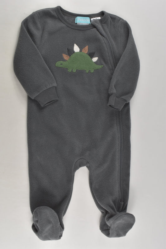Pekkle Size 00 (6 months) Footed Fleece Romper