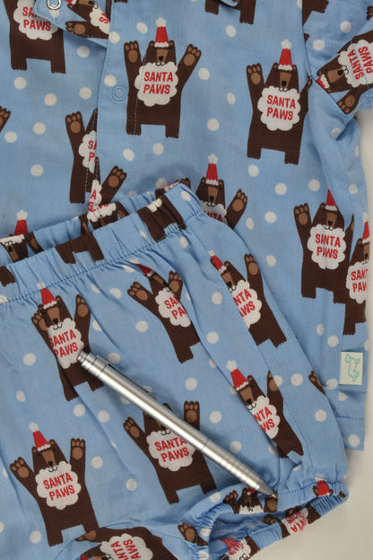 Peter Alexander Size 0 (6/12 months) 'Santa Paws' Pyjamas