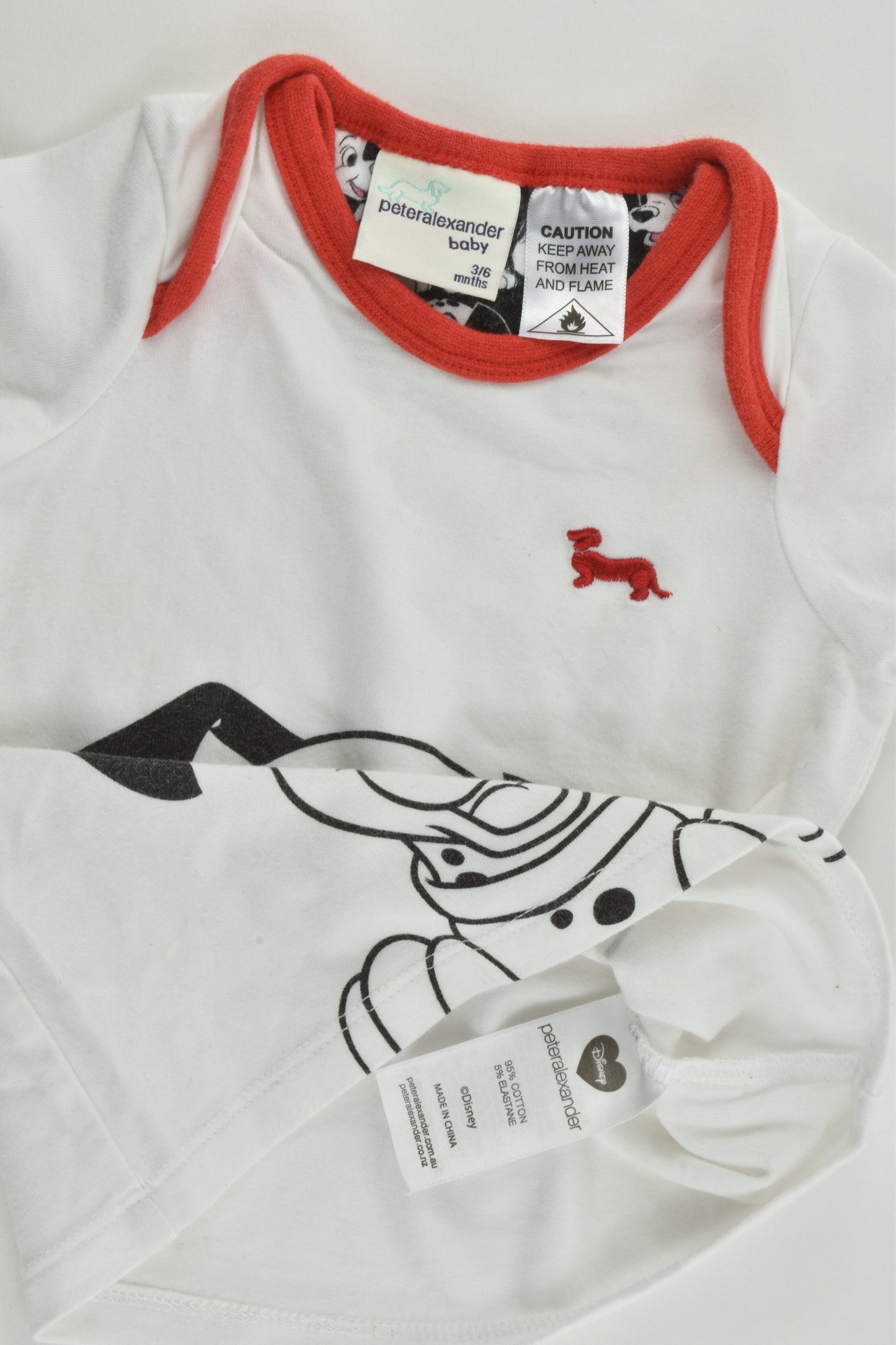 Peter Alexander Size 00 (3/6 months) Disney Dalmatians T-shirt