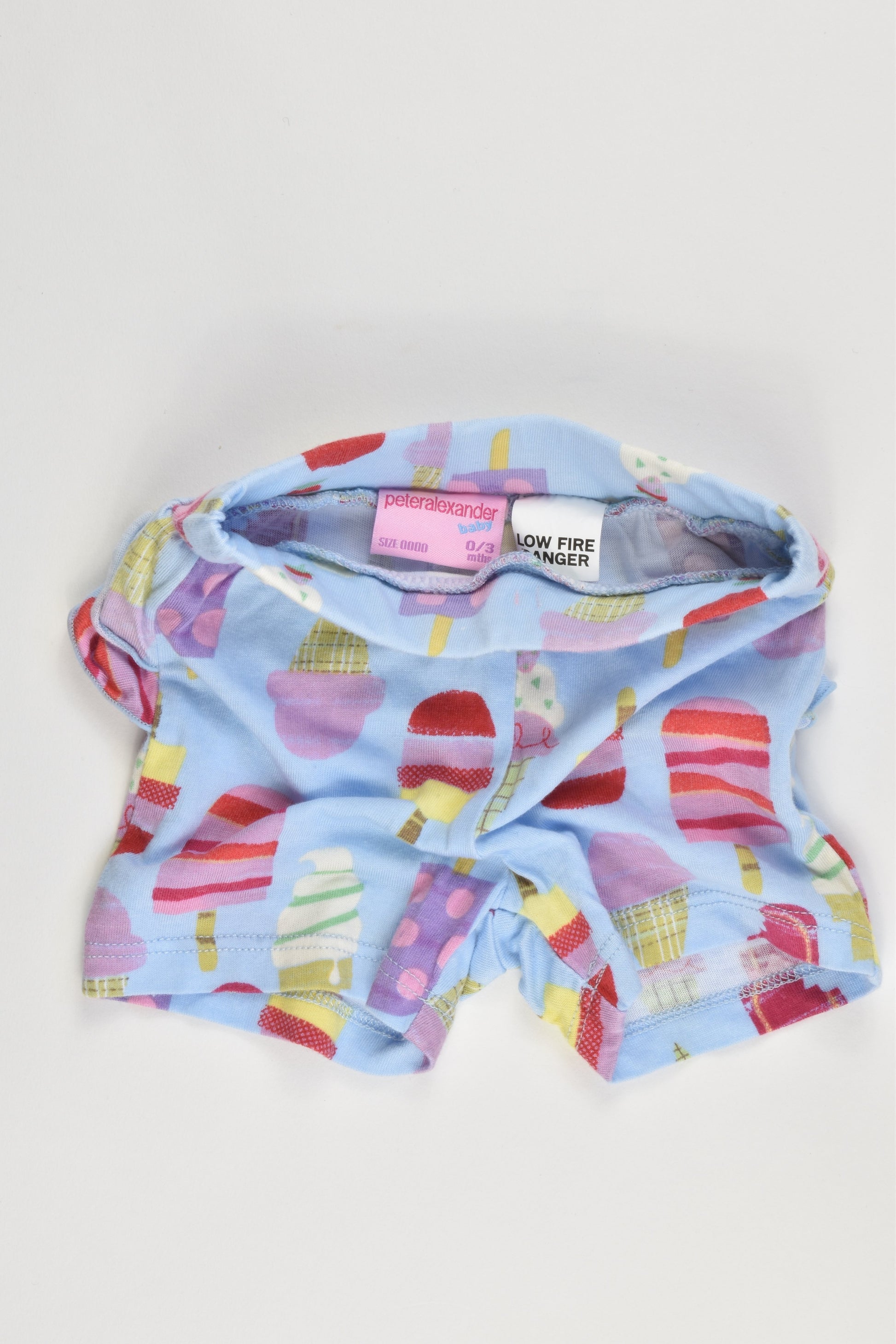 Peter Alexander Size 000 (0/3 months) Ice Cream Ruffle Shorts