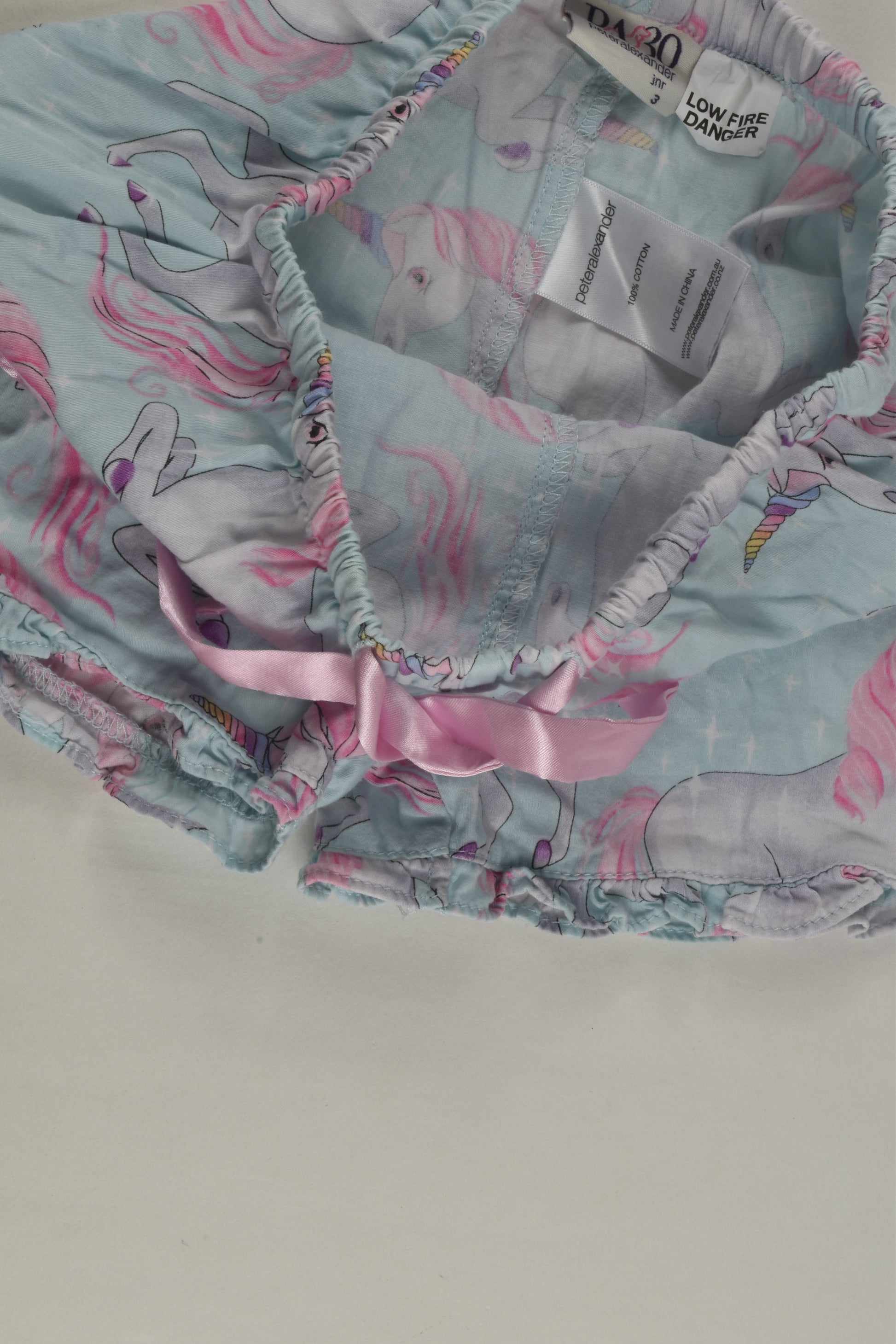 Peter Alexander Size 3 Unicorn Shorts