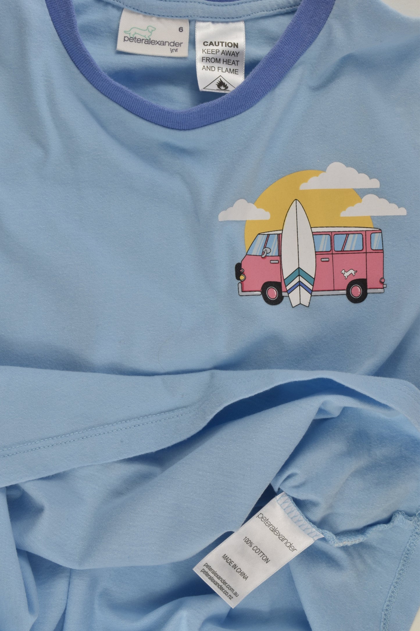 Peter Alexander Size 6 Beach Car T-shirt