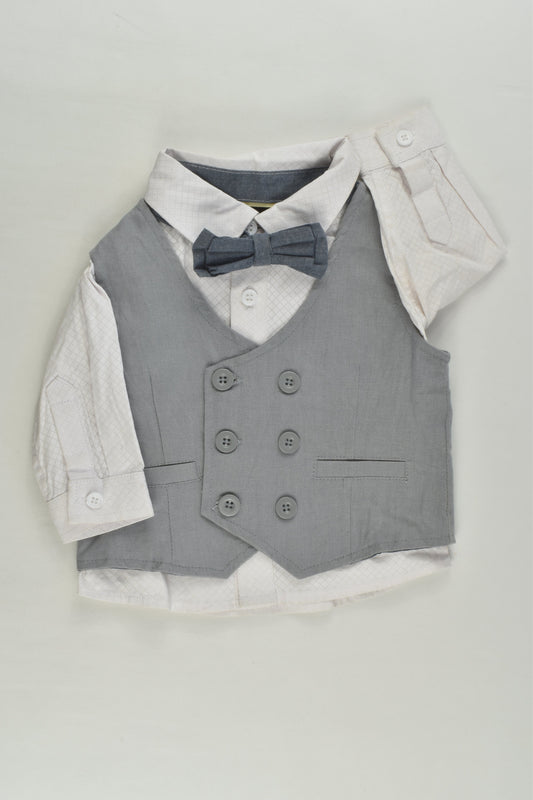 Peter Morissey Size 00 Shirt, Vest and Bow