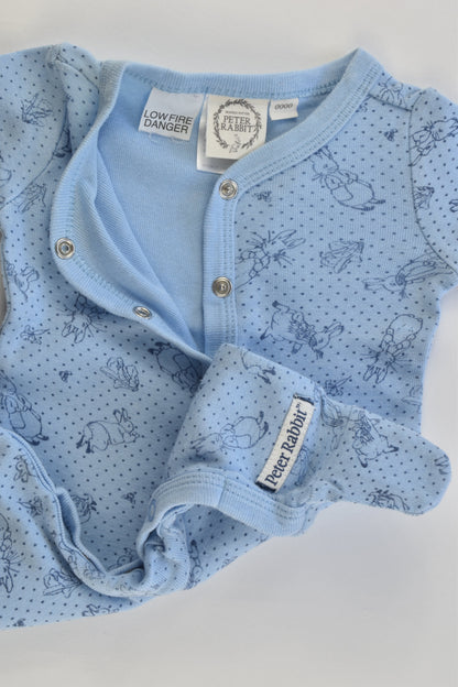 Peter Rabbit Size 000 Footed Romper
